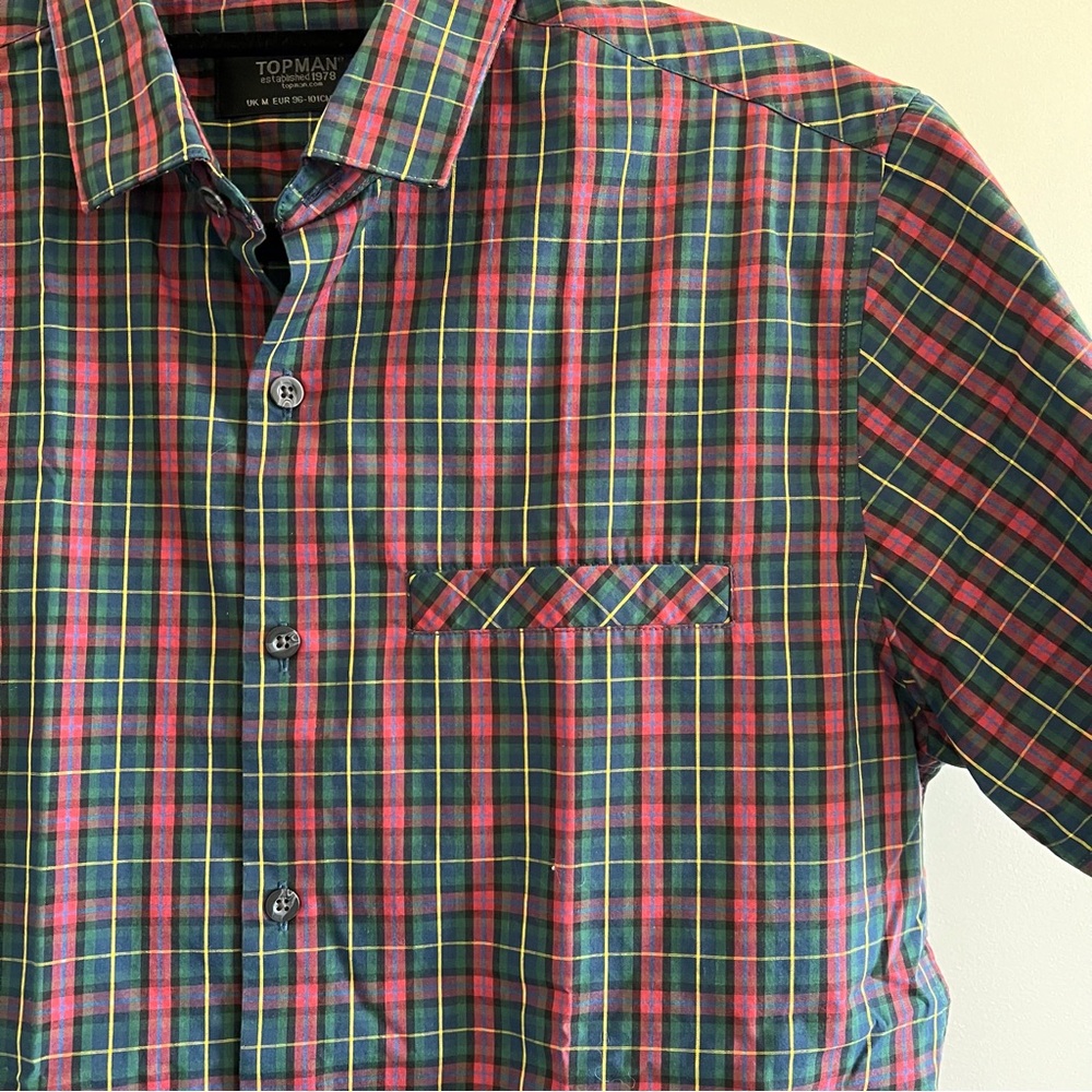 Topman button down short sleeve shirt. M